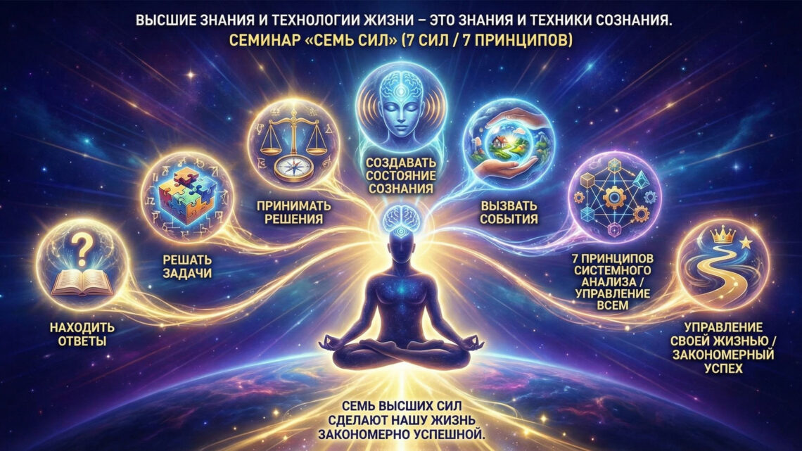 ««« семинар 7 Высших Сил жизни – АнтонКузнецов ШколаВедаврата »»»